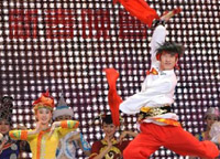 1月31日，演員在晚會(huì )上表演