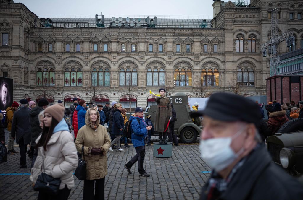 俄羅斯舉行1941年紅場(chǎng)閱兵式紀念活動(dòng)
