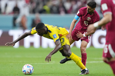 揭幕戰:厄瓜多爾隊戰勝卡塔爾隊