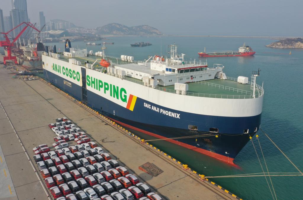 江蘇連云港:新年出口第一單