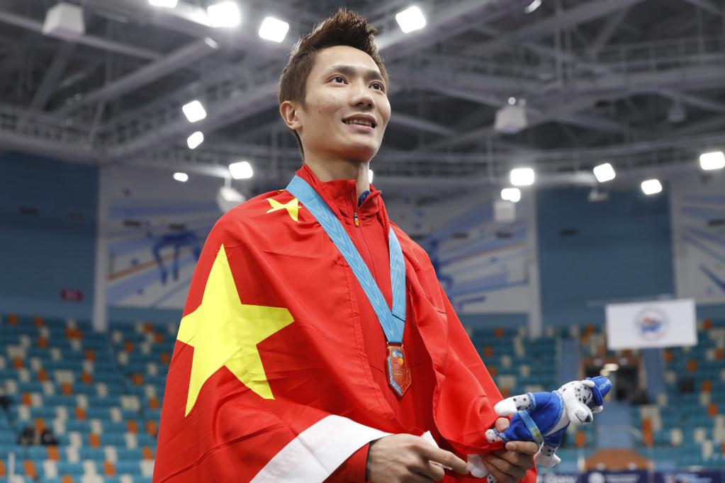 田徑&mdash;&mdash;室內亞錦賽：男子三級跳遠頒獎儀式