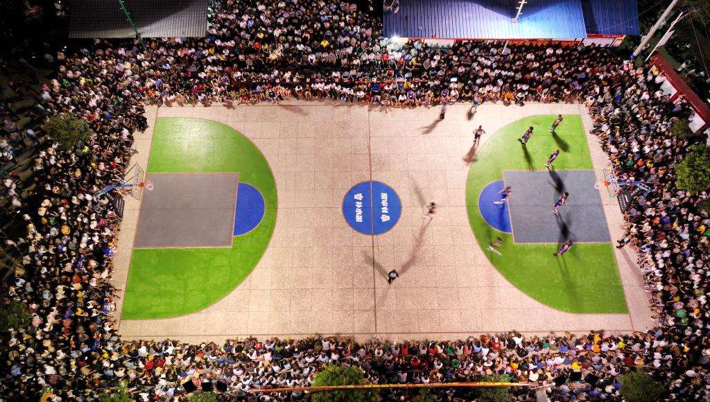 廣西柳江：籃球賽點(diǎn)燃鄉村活力