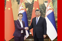 習近平會(huì )見(jiàn)塞爾維亞總理布爾納比奇