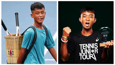 每天揮拍不低于7000次，網(wǎng)球改變了背簍少年的人生