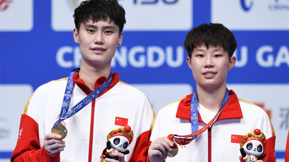 成都大運會(huì ) | 羽毛球&mdash;&mdash;李汶妹/劉玄炫獲女雙冠軍
