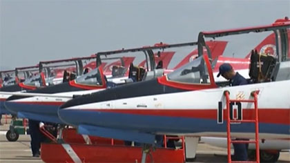 第十三屆中國國際航空航天博覽會(huì )：飛行表演隊全部到達