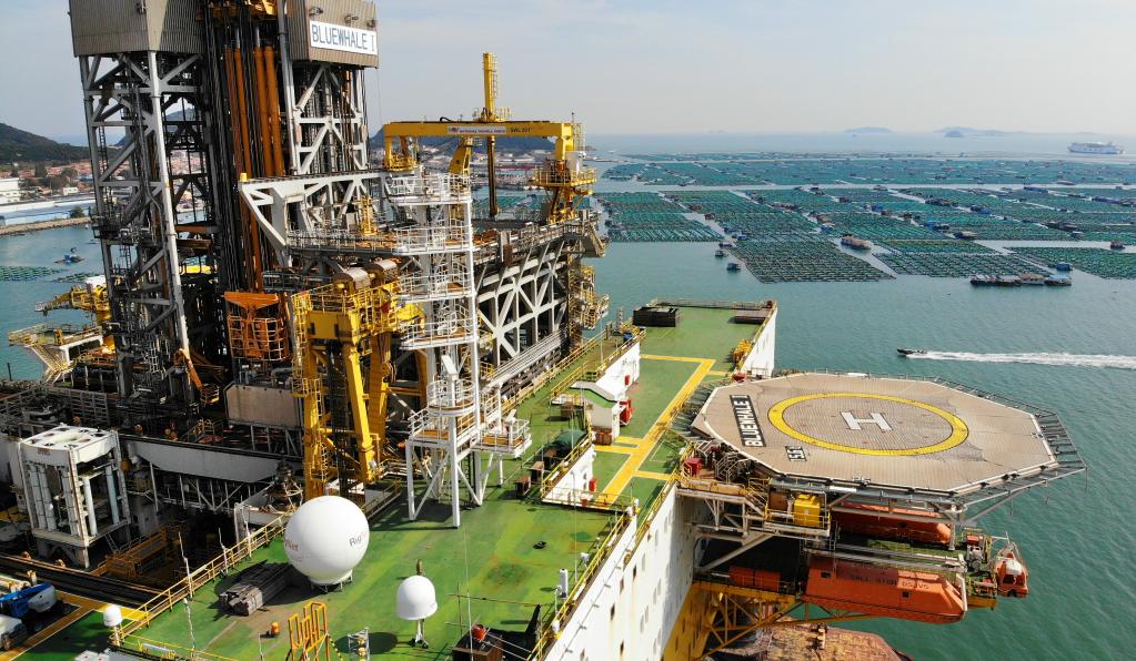 探訪(fǎng)大國重器&ldquo;藍鯨1號&rdquo;