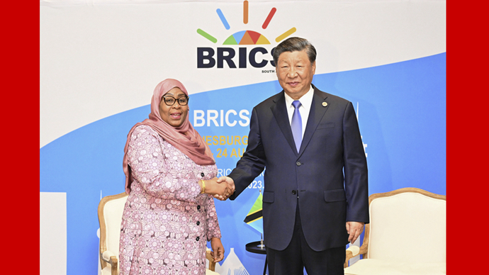 習近平會(huì )見(jiàn)坦桑尼亞總統哈桑