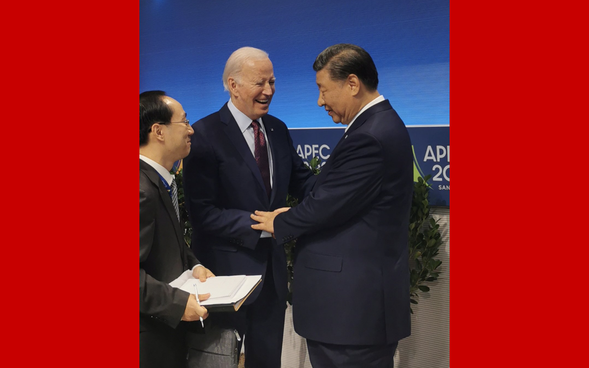 APEC會(huì )議結束時(shí)，拜登總統與習主席話(huà)別